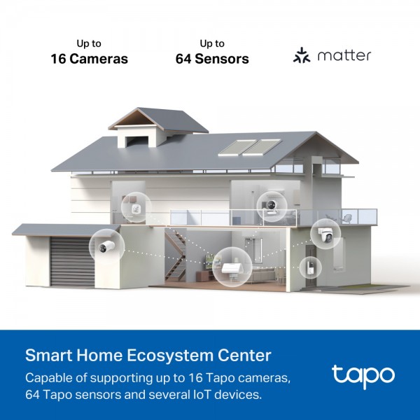 TP-LINK smart hub Tapo H500, HomeBase, WiFi, 868MHz, V1.0