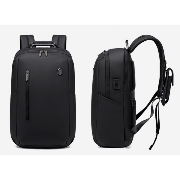 ARCTIC HUNTER τσάντα πλάτης B00915 με θήκη laptop 15.6", USB, 20L, μαύρη