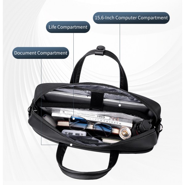 ARCTIC HUNTER τσάντα ώμου GWB00849 με θήκη laptop 15.6", 14L, μαύρη