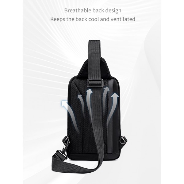 ARCTIC HUNTER τσάντα Crossbody XB00829, 3L, μαύρη