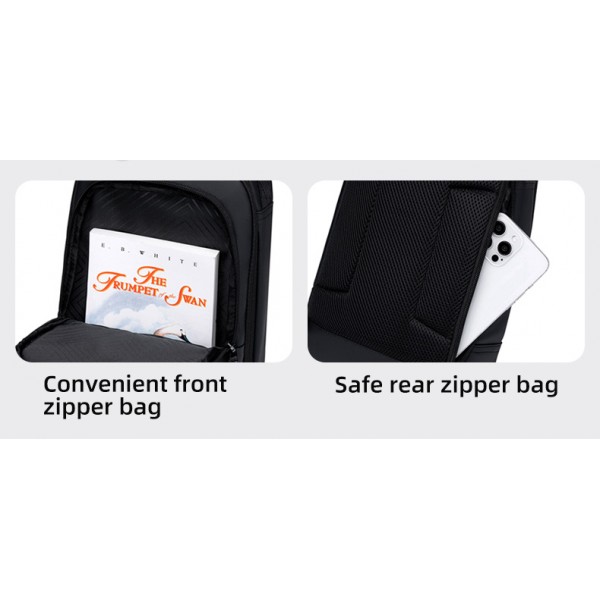 GOLDEN WOLF τσάντα Crossbody GXB00725, 4L, μαύρη