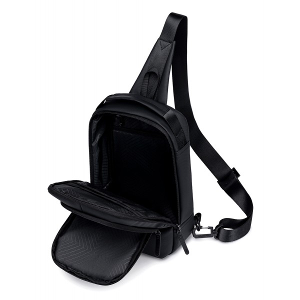 GOLDEN WOLF τσάντα Crossbody GXB00725, 4L, μαύρη