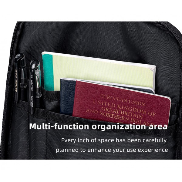 GOLDEN WOLF τσάντα Crossbody GXB00725, 4L, μαύρη