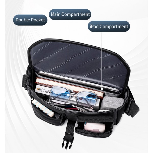 ARCTIC HUNTER τσάντα ώμου KB00827, 6L, μαύρη