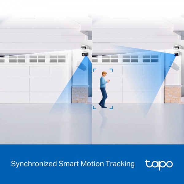 TP-LINK smart κάμερα Tapo C246D, dual lens, 2K/3MP, WiFi, PTZ, IP65, V1.0