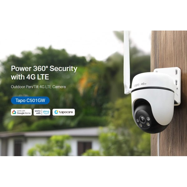 TP-LINK smart κάμερα Tapo C501GW, 1080p, 4G, PTZ, IP66, V2.0 - Smart Κάμερες
