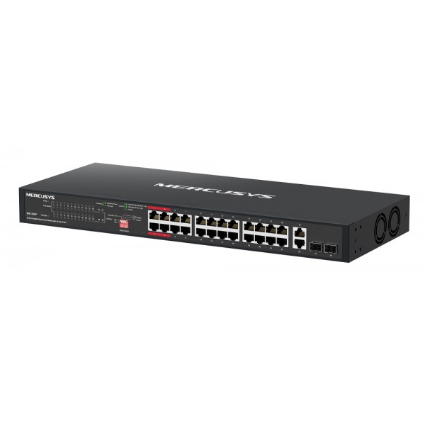 MERCUSYS rackmount switch MS128GP, 28x Gigabit θύρες, PoE+, V1.0