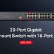 MERCUSYS rackmount switch MS120GP, 20x Gigabit θύρες, PoE+, V1.0