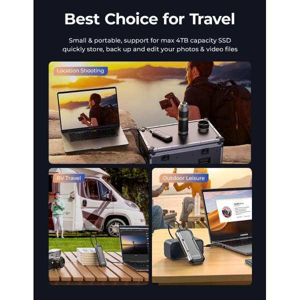 ORICO θήκη για M.2 NVME/NGFF SSD OXS2C3-G2, 10Gbps, γκρι