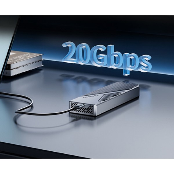ORICO θήκη για M.2 NVME SSD CNM2-G20, 20Gbps, γκρι - Θήκες & Trays Σκληρών Δίσκων