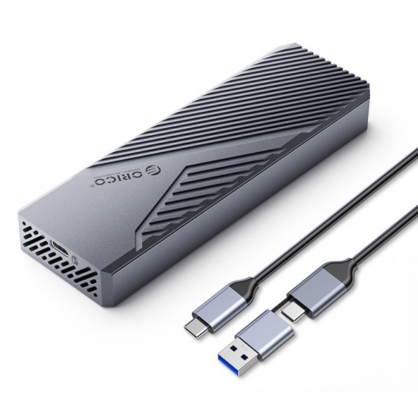 ORICO θήκη για M.2 NVME SSD CNM2-G20, 20Gbps, γκρι - Θήκες & Trays Σκληρών Δίσκων
