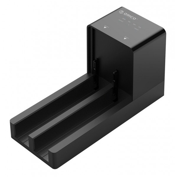 ORICO docking station για 2.5" ή 3.5" SATA HDD/SSD 6528US3-C, 2 θέσεων, 5Gbps, clone function, μαύρο - Θήκες & Trays Σκληρών Δίσκων