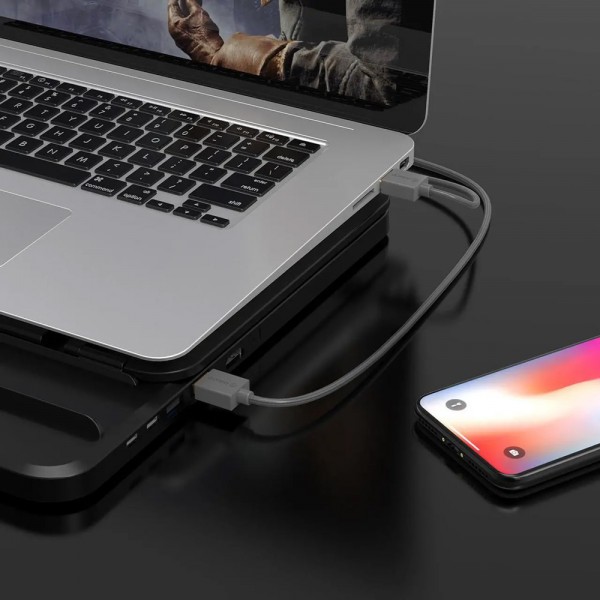 ORICO καλώδιο USB 2.0 U2-AA02, 480Mbps, 1m, γκρι - USB