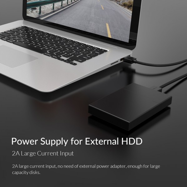 ORICO καλώδιο USB 2.0 U2-AA02, 480Mbps, 1.5m, μαύρο - USB