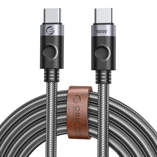 ORICO καλώδιο USB-C C2CZ, 100W, 480Mbps, 1m, μαύρο - ORICO