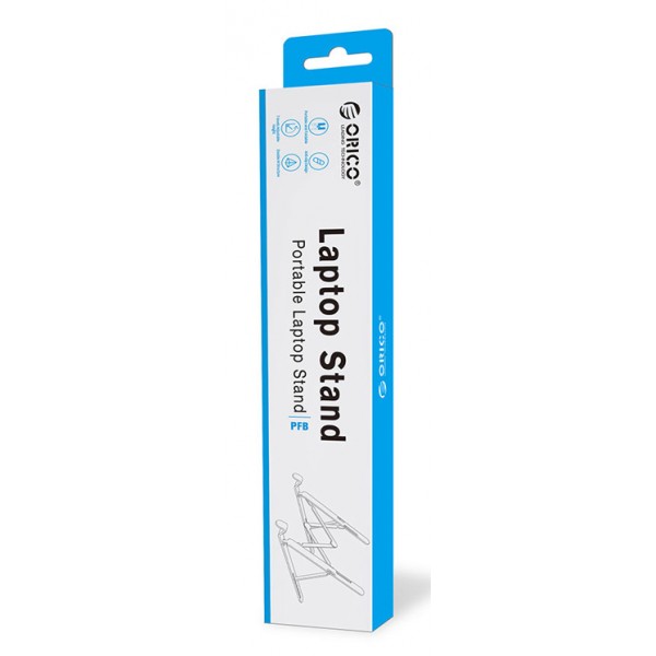 ORICO πλαστική βάση για laptop PFB-A23, 11-17", foldable, πλαστική, λευκή