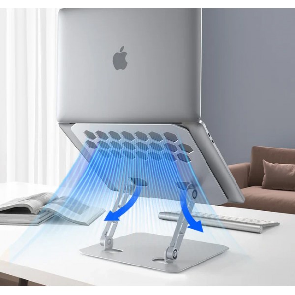 ORICO μεταλλική βάση για laptop/tablet LST02, 11~15.6", foldable, ασημί