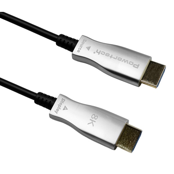 POWERTECH καλώδιο HDMI 2.1 CAB-H193 με Ethernet, 8K/60Hz, 48 Gbps, 10m, μαύρο - Powertech