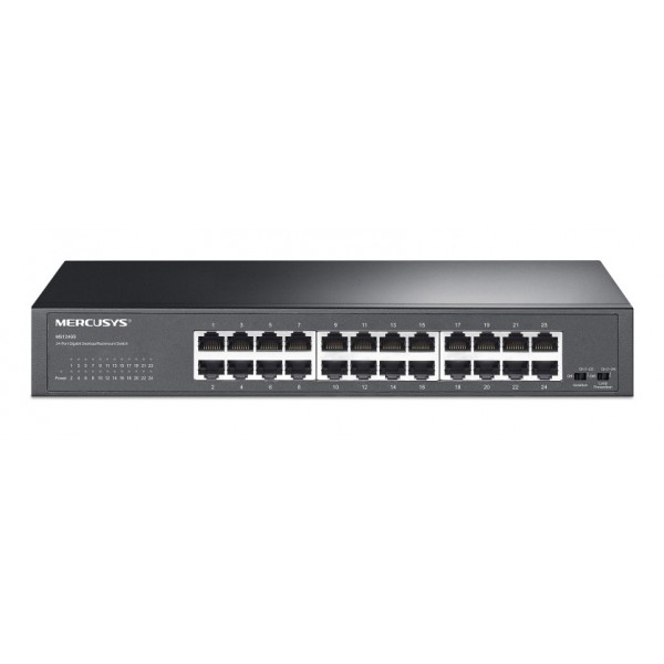MERCUSYS desktop/rackmount switch MS124GS, 24x Gigabit θύρες, V1.0 - Δικτυακά
