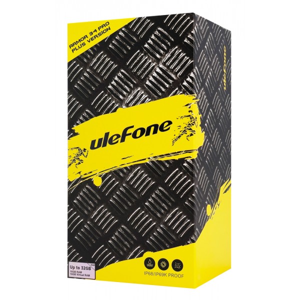 ULEFONE smartphone Armor 34 Pro Plus με βιντεοπροβολέα, 6.95", 5G, 16/512GB, 25500mAh, IP68/IP69K/MIL-STD-810H, μαύρο