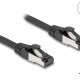 DELOCK καλώδιο δικτύου 80571, CAT 8.1 S/FTP, copper, 2000MHz, 1m, μαύρο