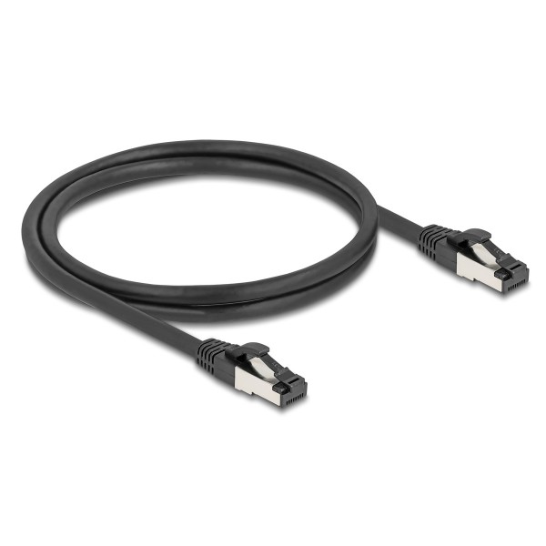 DELOCK καλώδιο δικτύου 80571, CAT 8.1 S/FTP, copper, 2000MHz, 1m, μαύρο - Δίκτυο