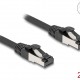 DELOCK καλώδιο δικτύου 80572, CAT 8.1 S/FTP, copper, 2000MHz, 2m, μαύρο