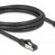 DELOCK καλώδιο δικτύου 80572, CAT 8.1 S/FTP, copper, 2000MHz, 2m, μαύρο