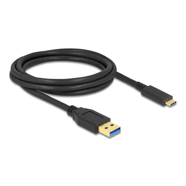 DELOCK καλώδιο USB-C σε USB 84004, 10Gbps, 2m, μαύρο - DeLock