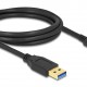 DELOCK καλώδιο USB-C σε USB 84004, 10Gbps, 2m, μαύρο