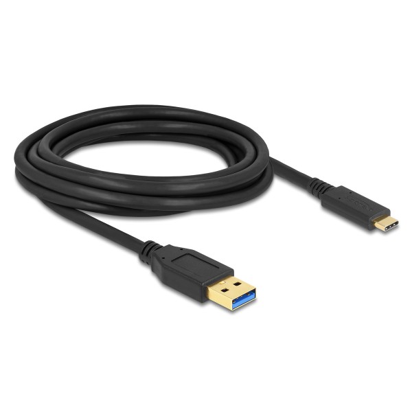 DELOCK καλώδιο USB-C σε USB 84006, 10Gbps, 3m, μαύρο - DeLock