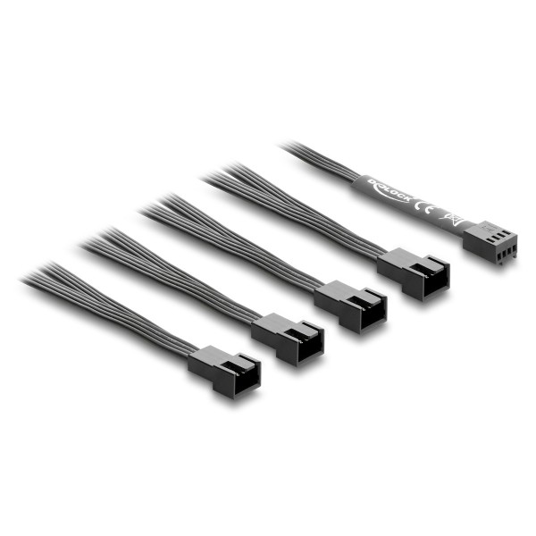 DELOCK καλώδιο 1x 4pin PWM σε 4x 4pin PWM 84540 για ανεμιστήρες, 40cm - Σύγκριση Προϊόντων
