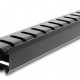 DELOCK cable management 67628 για rack 19"/1U, με βούρτσα προστασίας, μεταλλικό, μαύρο