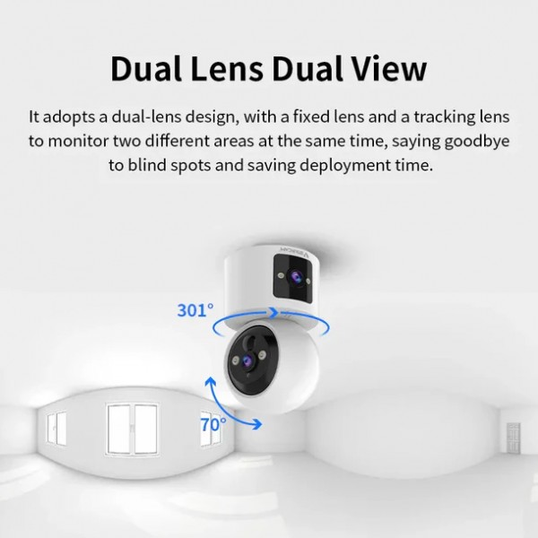 VSTARCAM smart κάμερα CB90DR, 2MP, dual lens, WiFi, PTZ, SD, 5200mAh backup battery - Συστήματα Ασφαλείας