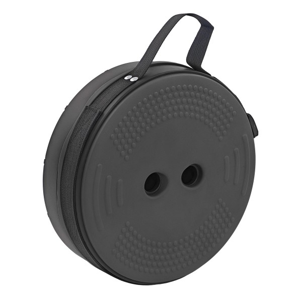 HOME USE πτυσσόμενο καρεκλάκι HUH-0262 με μαξιλάρι, αντοχή έως 250kg, 25.5x45.5cm, μαύρο