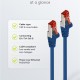 GOOBAY καλώδιο δικτύου 68267, CAT 6 S/FTP, copper, 250MHz, 1m, μπλε