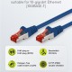 GOOBAY καλώδιο δικτύου 68267, CAT 6 S/FTP, copper, 250MHz, 1m, μπλε