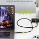 GOOBAY καλώδιο USB-C 74776, USB4, 240W, 80Gbps, 16K/60Hz, 1.5m, μαύρο