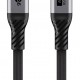 GOOBAY καλώδιο USB-C 74776, USB4, 240W, 80Gbps, 16K/60Hz, 1.5m, μαύρο
