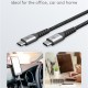 GOOBAY καλώδιο USB-C 79559, 60W, 480Mbps, 0.15m, μαύρο