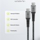 GOOBAY καλώδιο USB-C 79559, 60W, 480Mbps, 0.15m, μαύρο