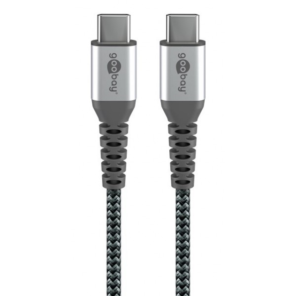 GOOBAY καλώδιο USB-C 79559, 60W, 480Mbps, 0.15m, μαύρο - GOOBAY