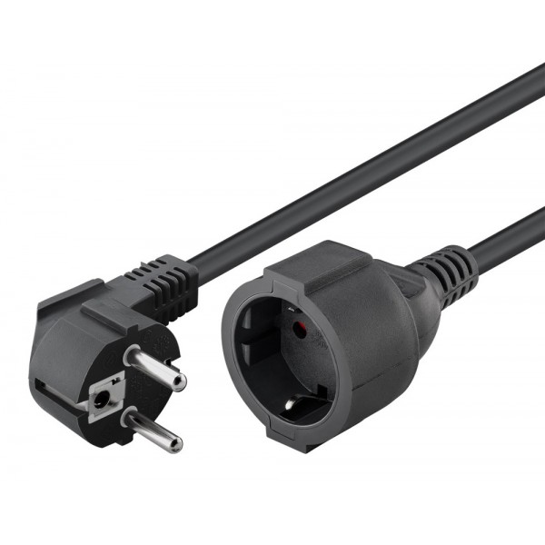 GOOBAY μπαλαντέζα προέκταση ρεύματος 94700, schuko, 3x 1.5mm², 2m, μαύρη - Πολύπριζα Ρεύματος