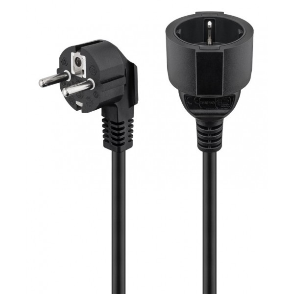 GOOBAY μπαλαντέζα προέκταση ρεύματος 94700, schuko, 3x 1.5mm², 2m, μαύρη