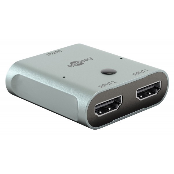 GOOBAY HDMI switch 77791, 2 σε 1, 8K/60Hz, γκρι - Σύγκριση Προϊόντων