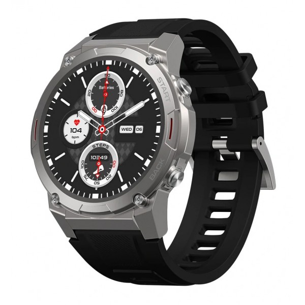 ZEBLAZE smartwatch Vibe 7 Pro, heart rate, 1.43" AMOLED, 3 ATM, ασημί - ZEBLAZE