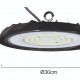 POWERTECH LED φωτιστικό καμπάνα PT-1557, 100W, 6500K, Φ30x4cm, IP65, μαύρο