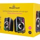 POWERTECH ηχεία PT-1575 με RGB φωτισμό, 2x 5W, Bluetooth & USB/USB-C, μαύρα