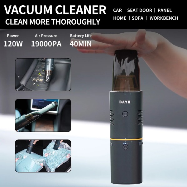 BAYU car kit με εκκινητή μπαταρίας/συμπιεστή αέρος/πιστόλι πλυσίματος/σκουπάκι αυτοκινήτου E-Pro C