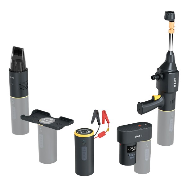 BAYU car kit με εκκινητή μπαταρίας/συμπιεστή αέρος/πιστόλι πλυσίματος/σκουπάκι αυτοκινήτου E-Pro C - BAYU